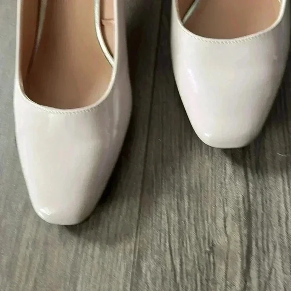 [7.5/38]Zara Trafaluc Blush  Pink Block Heel Court Shoes - Picture 7 of 10